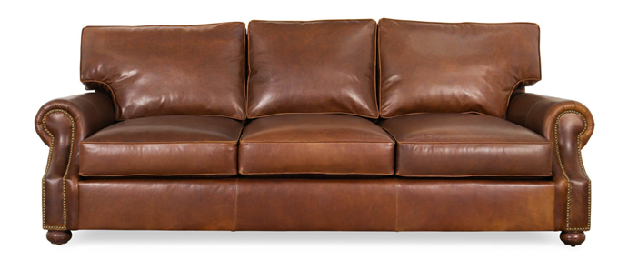 Jackson Camelback Leather Sofa